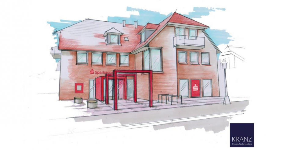 Sparkasse Südholstein modernisiert ihre Filiale in Rellingen Umbau ab April – Ausweichquartier hinter dem Gebäude