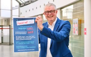 Ansgar Menke, Vorstandsvertreter der Sparkasse Südholstein, ruft die Gemeinden zur Teilnahme auf. FOTO: Sparkasse Südholstein